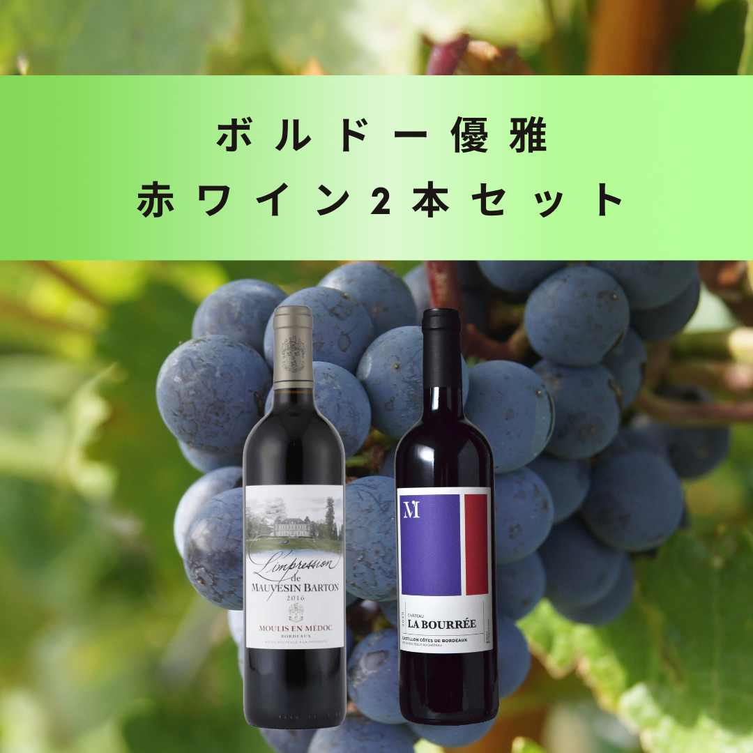 ボルドー優雅 赤ワイン2本セット